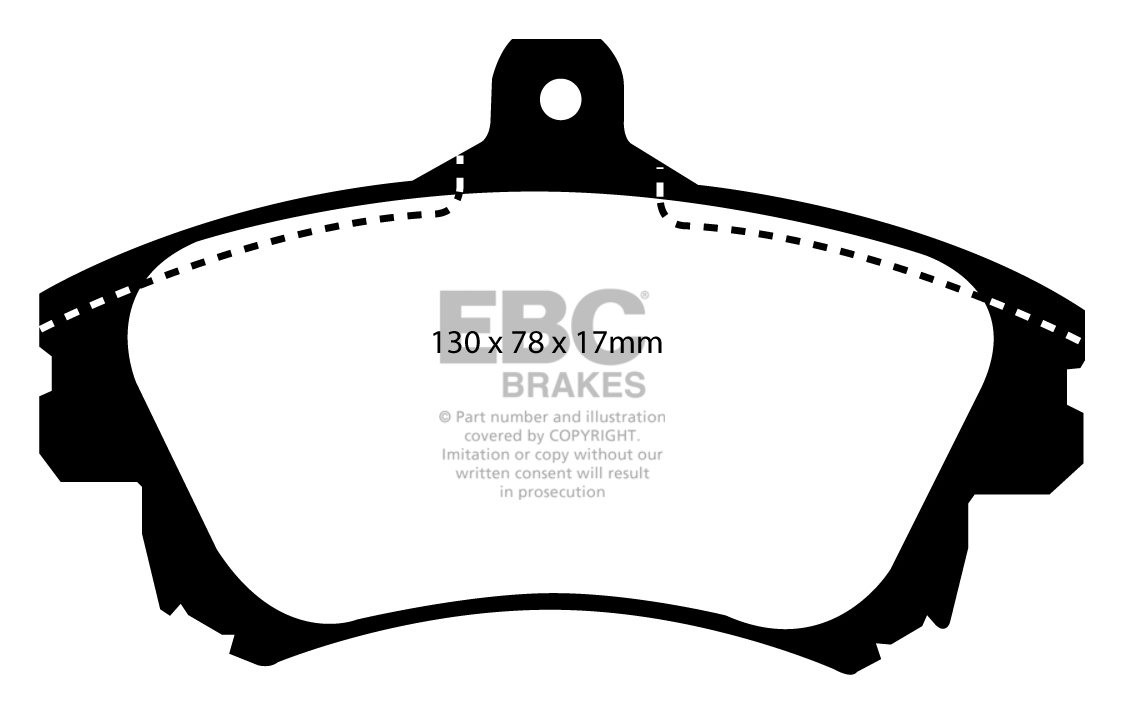 EBC Brakes VOLVO S40 1.8 99-2004 Remblokken voorzijde greenstuff