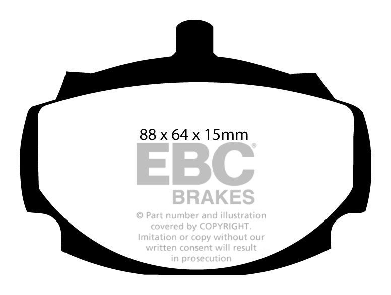 EBC Brakes SUNBEAM Rapier 1.6 63-65 Remblokken voorzijde