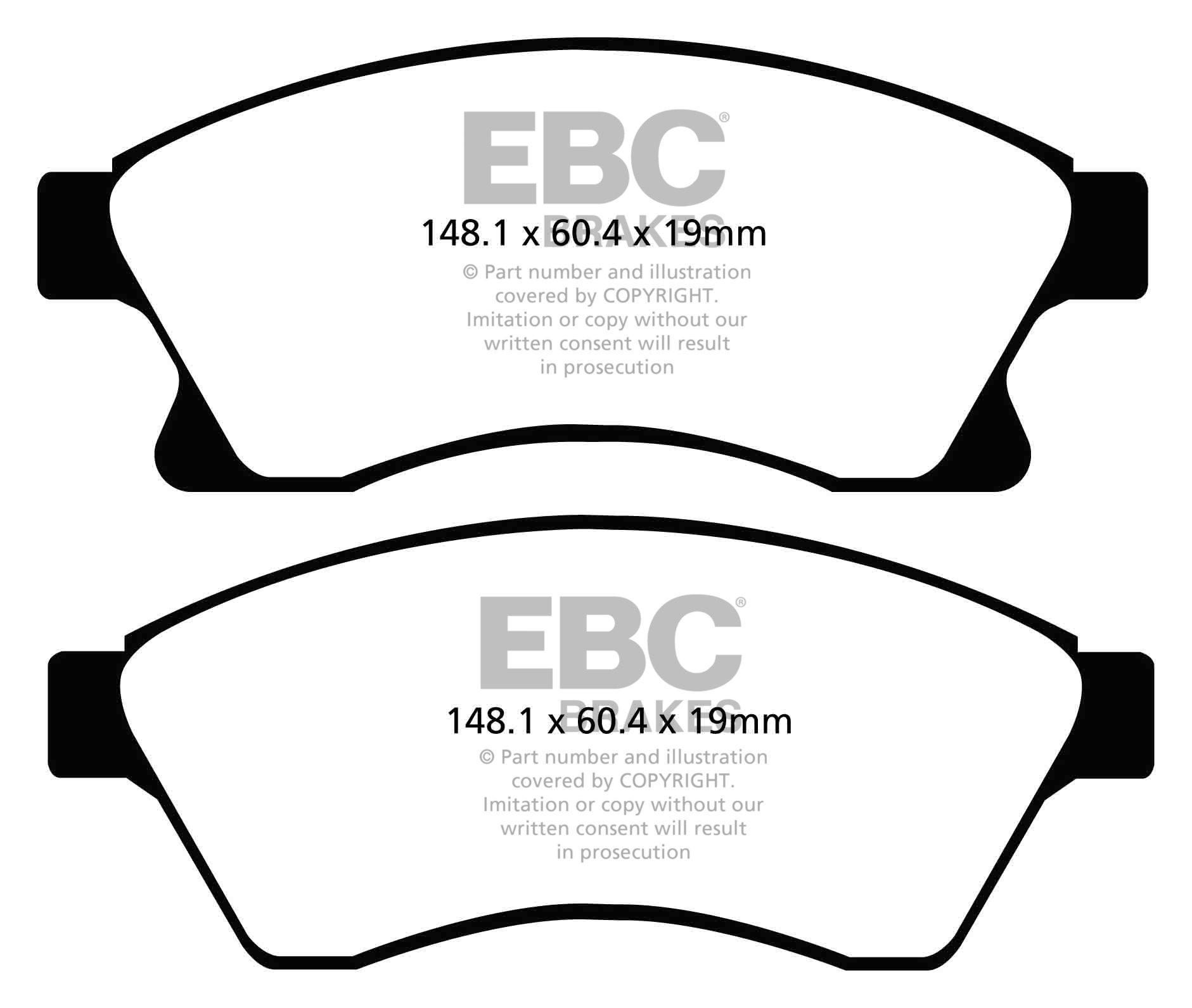 EBC Brakes VAUXHALL (OPEL) Astra 1.4 (86) 2009-.. Remblokken voo