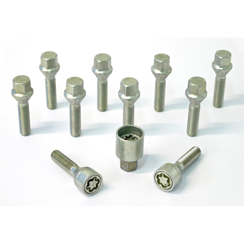 H&R Wielboutenset konisch M12x1.50 - Lengte 24mm - 10 stuks - incl. wielsloten