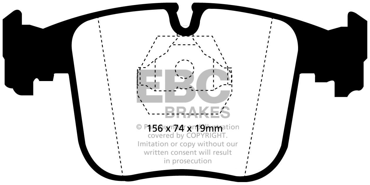 EBC Brakes BMW 850 5.0 (E31) 90-94 Remblokken voorzijde yellowst