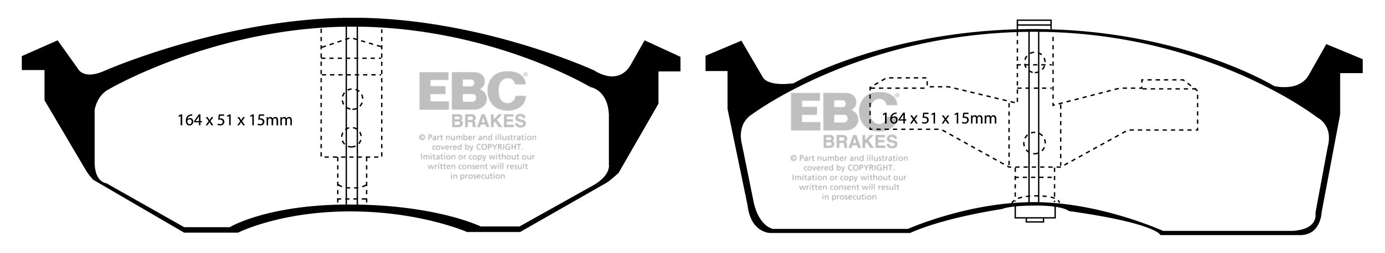 EBC Brakes CHRYSLER (EU) Avenger 1.5 76-78 Remblokken voorzijde