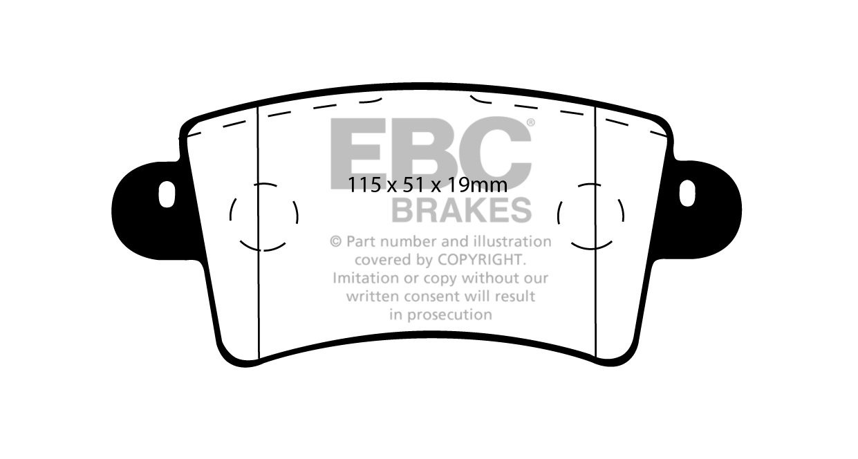 EBC Brakes NISSAN BEDRIJFSWAGEN Interstar 2.5 D 2002-.. Remblokk