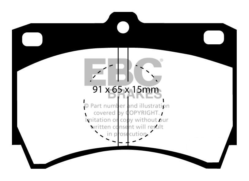 EBC Brakes Mazda 323 1.7 D Sedan 86-91 Remblokken voorzijde