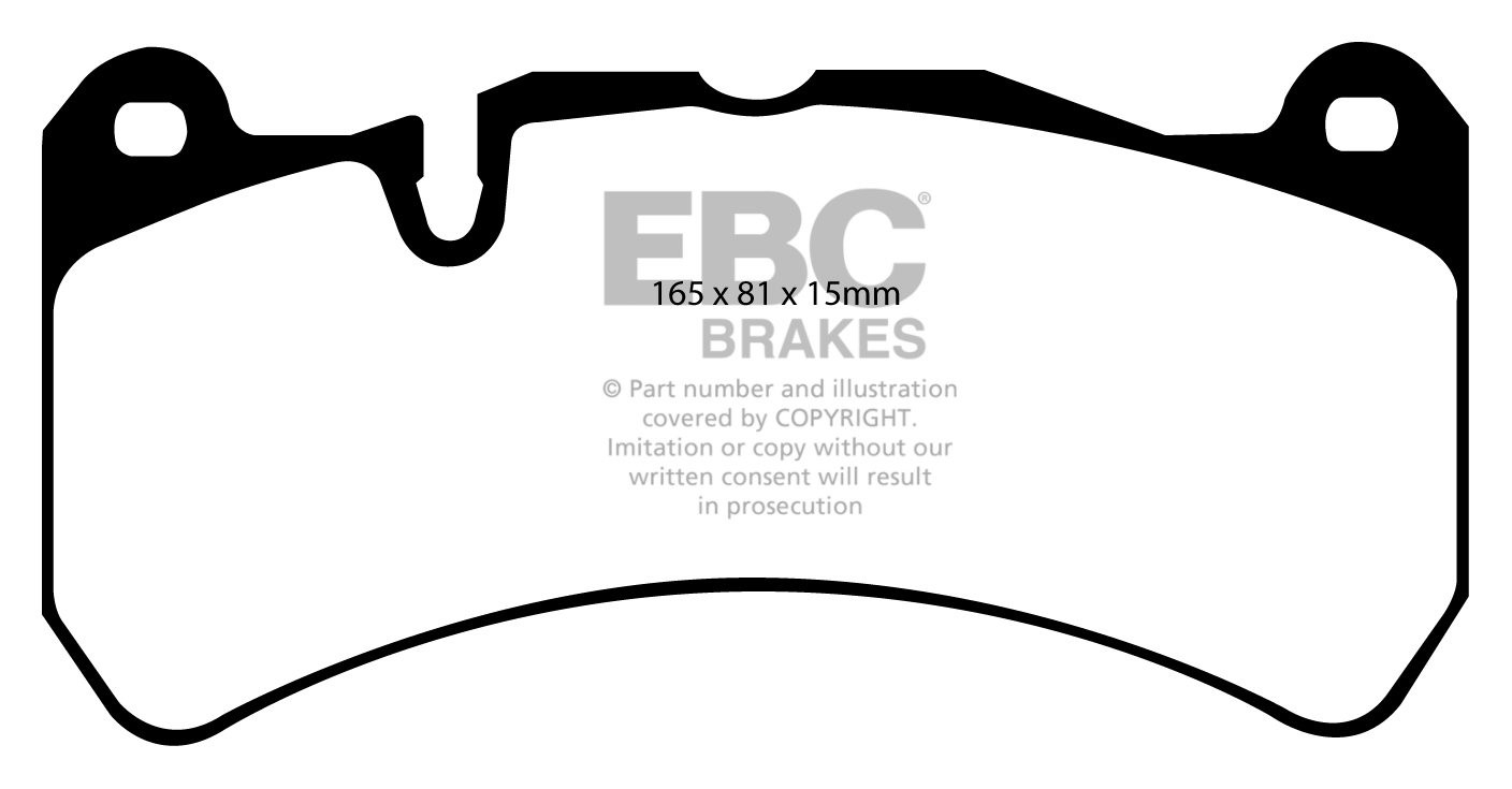 EBC Brakes MASERATI Gran Turismo 4.2 2008-.. Remblokken voorzijd