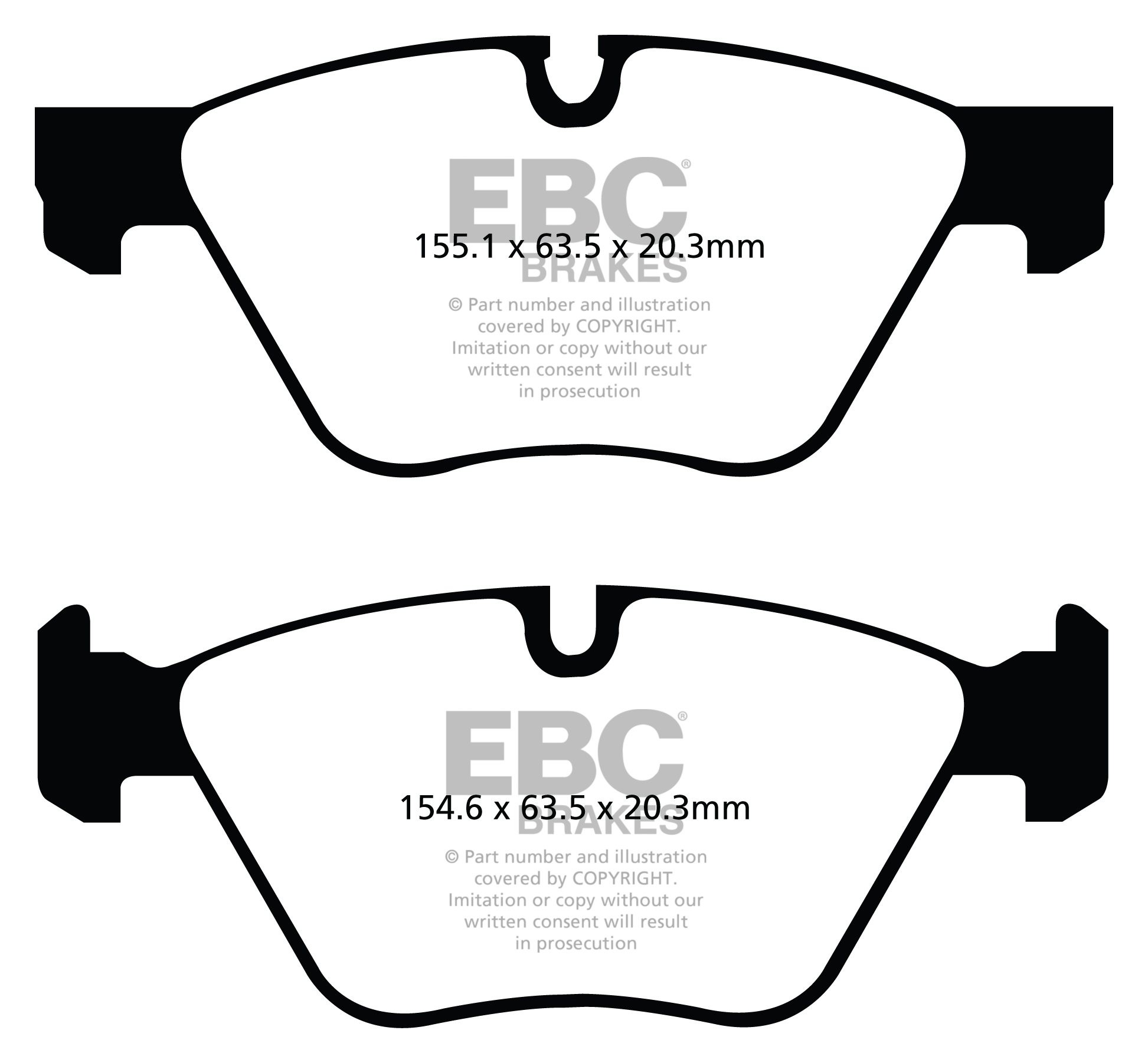 EBC Brakes BMW 318 2.0 (E91) 2010-.. Remblokken voorzijde