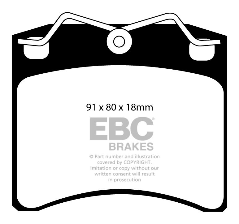 EBC Brakes VW Caravelle 2.5 TD 98-99 Remblokken voorzijde