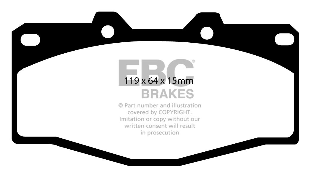 EBC Brakes TOYOTA BEDRIJFSWAGEN Hi-Lux 2.4 D (LN85) 93-97 Remblo
