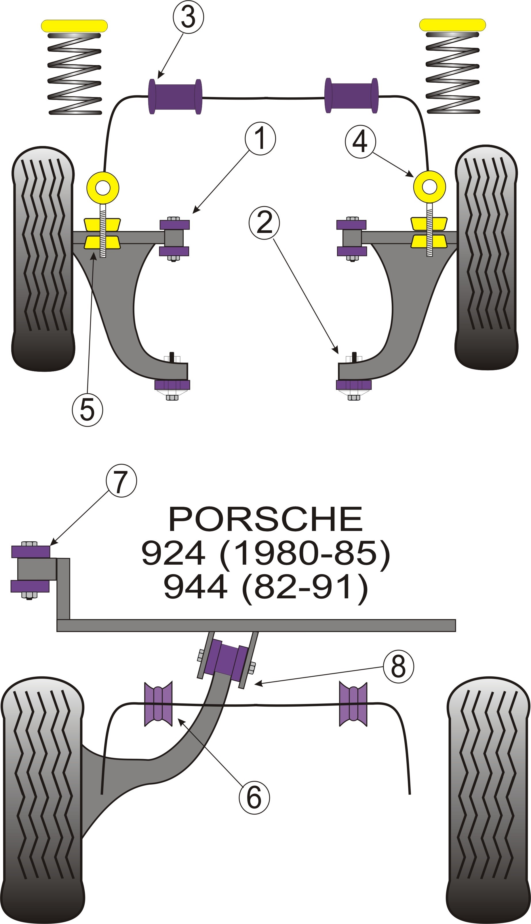 Porsche 924 and S, 944  Front Anti Roll Bar To End Link 21mm - P