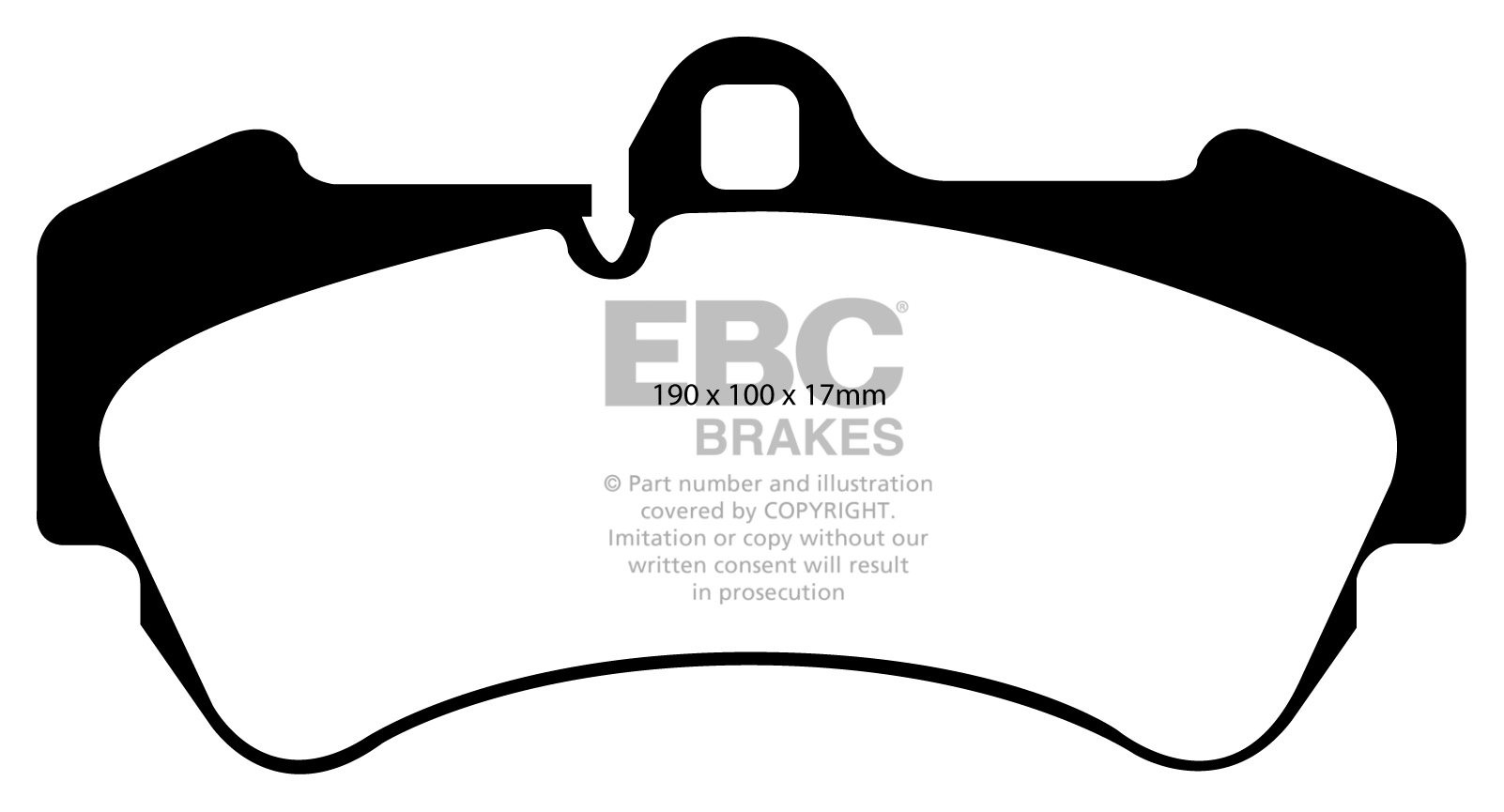 EBC Brakes VW Touareg 4.2 2002-2010 Remblokken voorzijde yellows