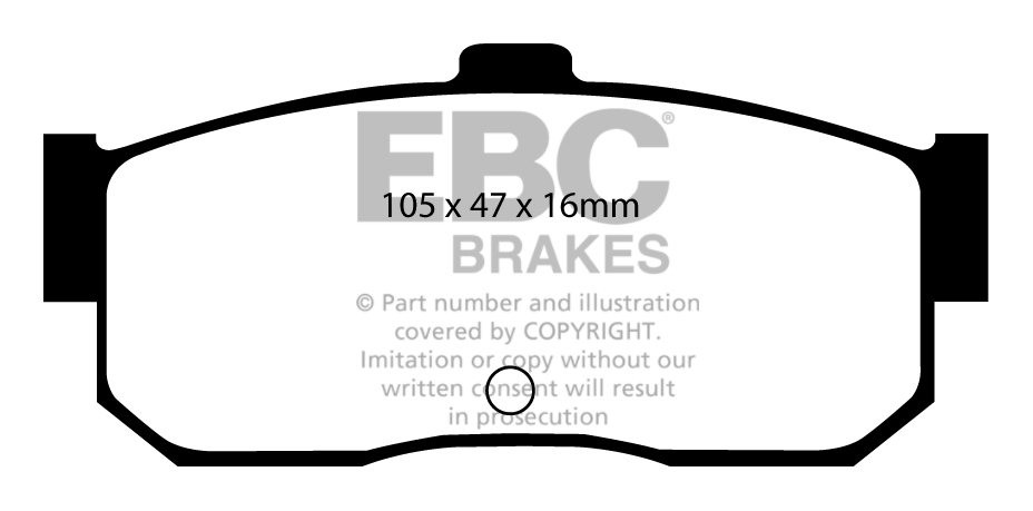 EBC Brakes NISSAN QX 2.0 95-2000 Remblokken achterzijde