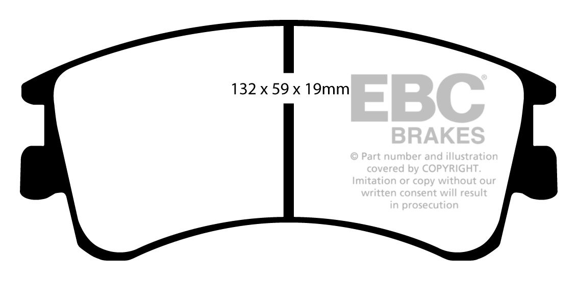 EBC Brakes Mazda 6 2.0 (GG)(GY) 2002-2008 Remblokken voorzijde