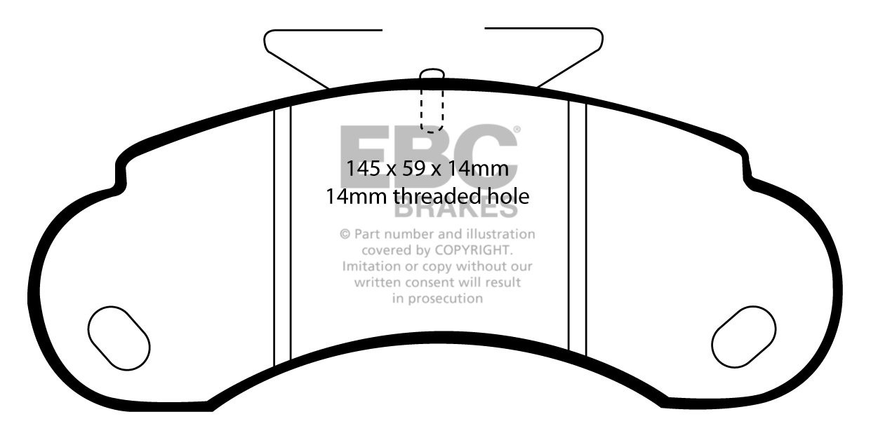 EBC Brakes MERCEDES BEDRIJFSWAGEN MB100D 2.4 D 91-96 Remblokken 