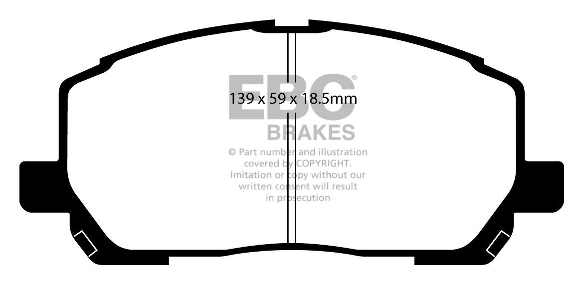 EBC Brakes PEUGEOT 504 2.1 D Sedan 79-86 Remblokken achterzijde