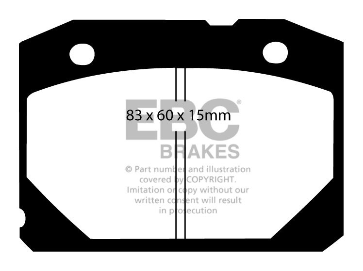 EBC Brakes LADA 1600 1.6 75-82 Remblokken voorzijde
