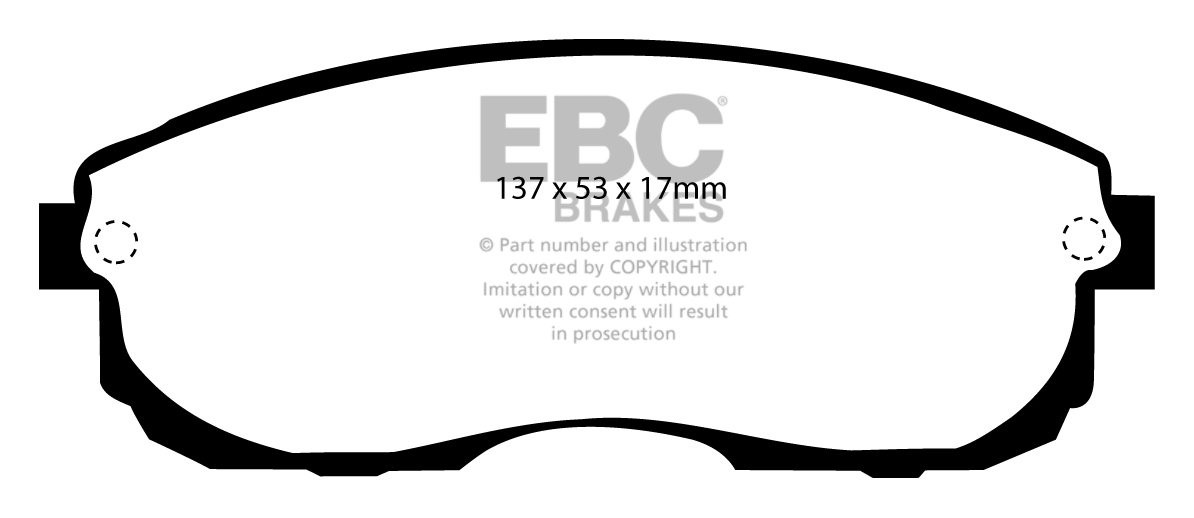 EBC Brakes NISSAN Skyline (R32) 2.0 GTS 89-94 Remblokken voorzij