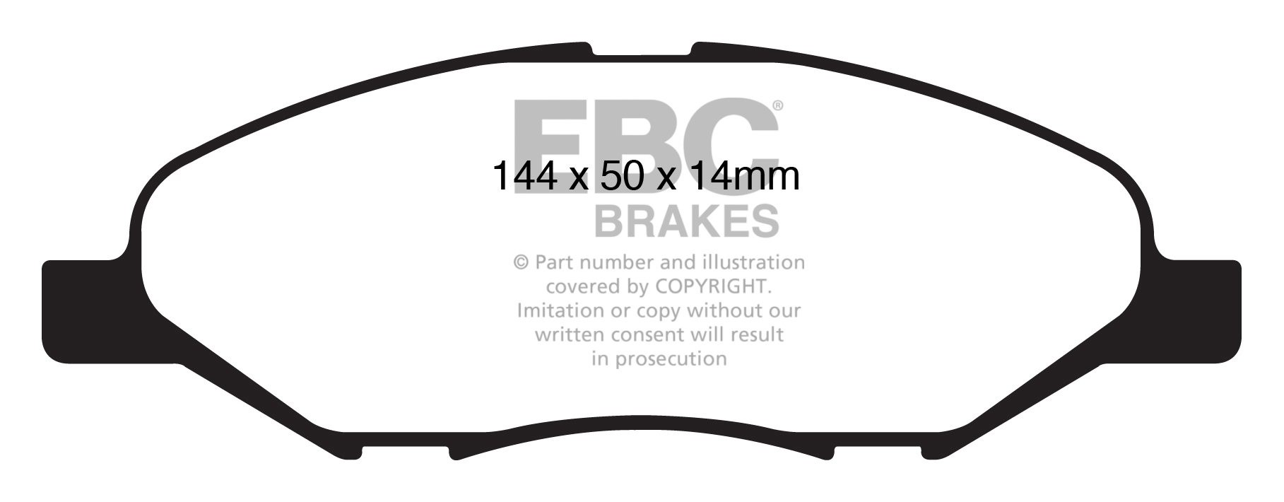 EBC Brakes NISSAN Tiida 1.5 TD 2007-.. Remblokken voorzijde