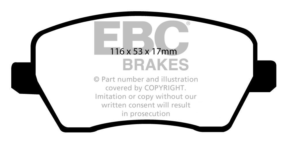 EBC Brakes SUZUKI Swift 1.6 2006-.. Remblokken voorzijde
