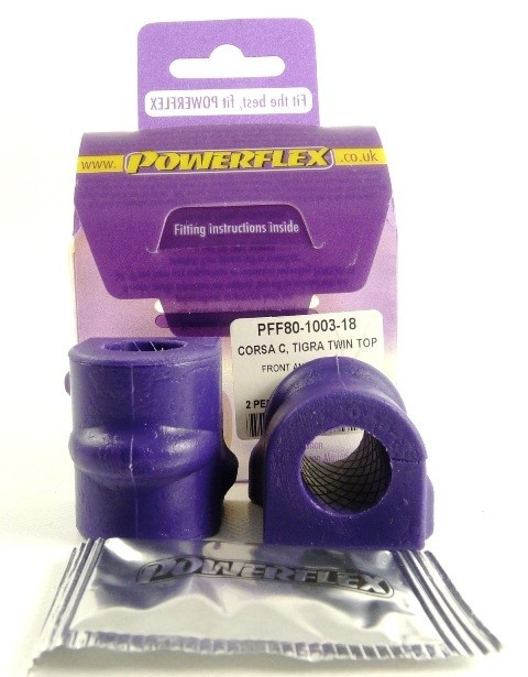Opel CORSA MODELS Front Anti Roll Bar Bush 18mm - PowerFlex PFF8