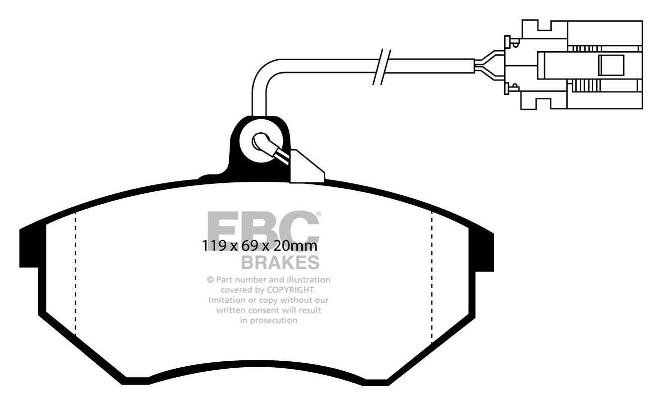 EBC Brakes VW Golf III 2.0 GTi 92-96 Remblokken voorzijde