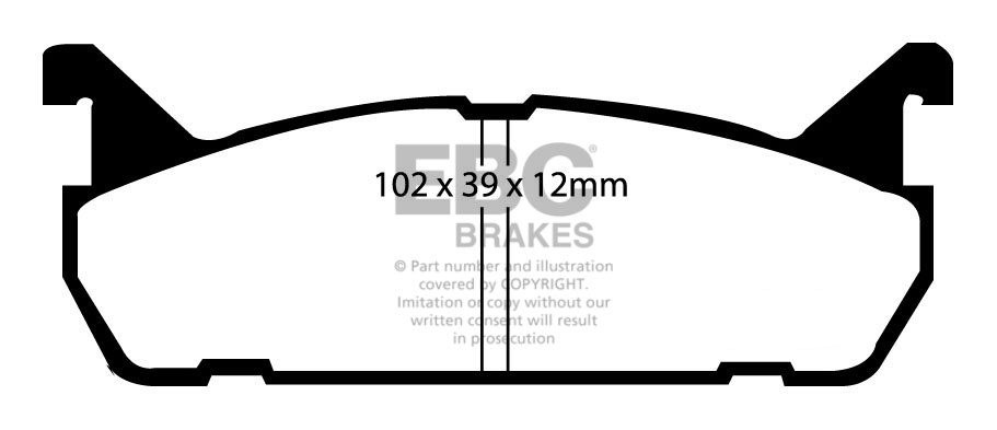 EBC Brakes Mazda AZ-3 1.5 (ABS) 91-98 Remblokken achterzijde