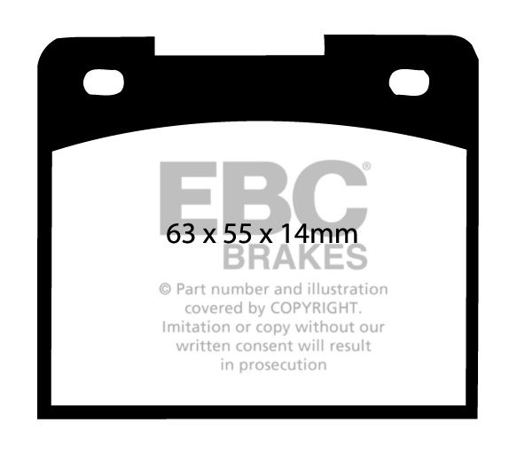 EBC Brakes VAUXHALL (OPEL) Firenza 1.6 71-72 Remblokken voorzijd