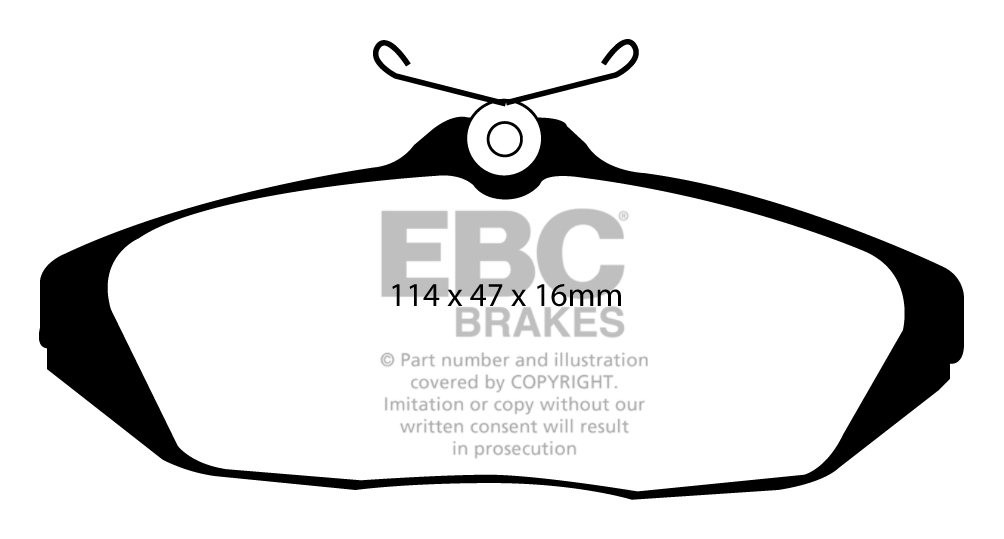 EBC Brakes FORD Thunderbird 3.8 Supercharged 94-95 Remblokken ac