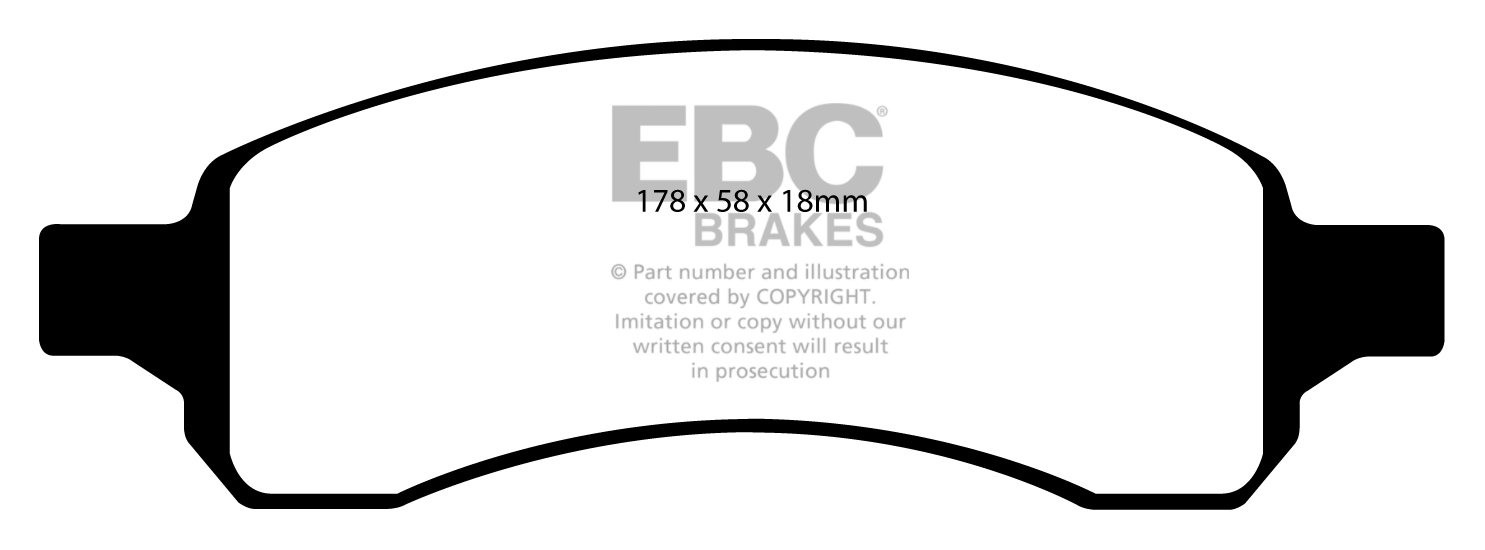 EBC Brakes SAAB 9-7X 5.3 2005-2009 Remblokken voorzijde