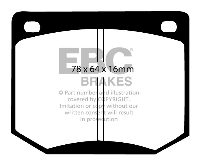 EBC Brakes SAAB 900 2.0 79-87 Remblokken voorzijde greenstuff