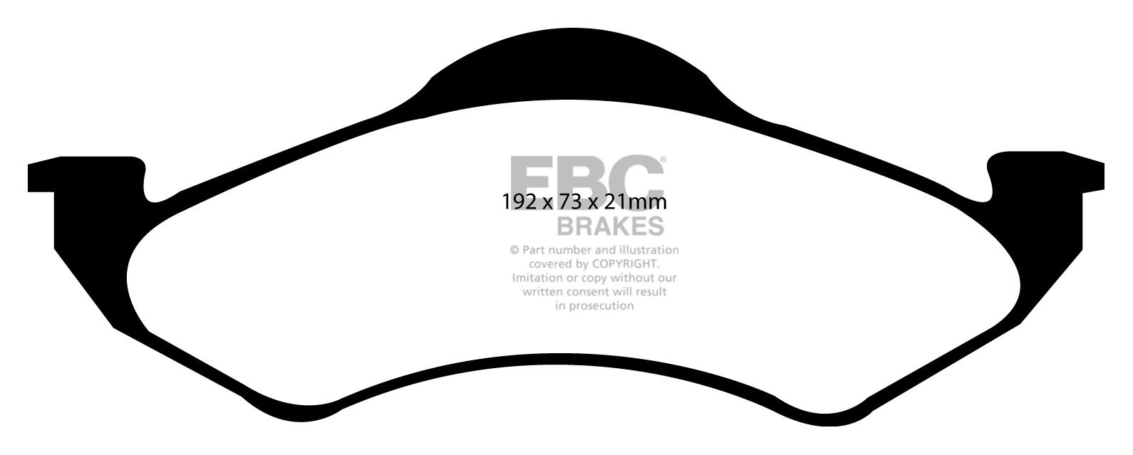 EBC Brakes DODGE (USA) Durango 4.7 2000-2002 Remblokken voorzijd