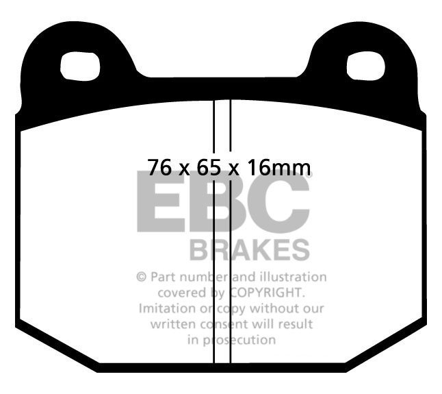 EBC Brakes KTM X-Bow 2.0 Turbo 2008-.. Remblokken achterzijde