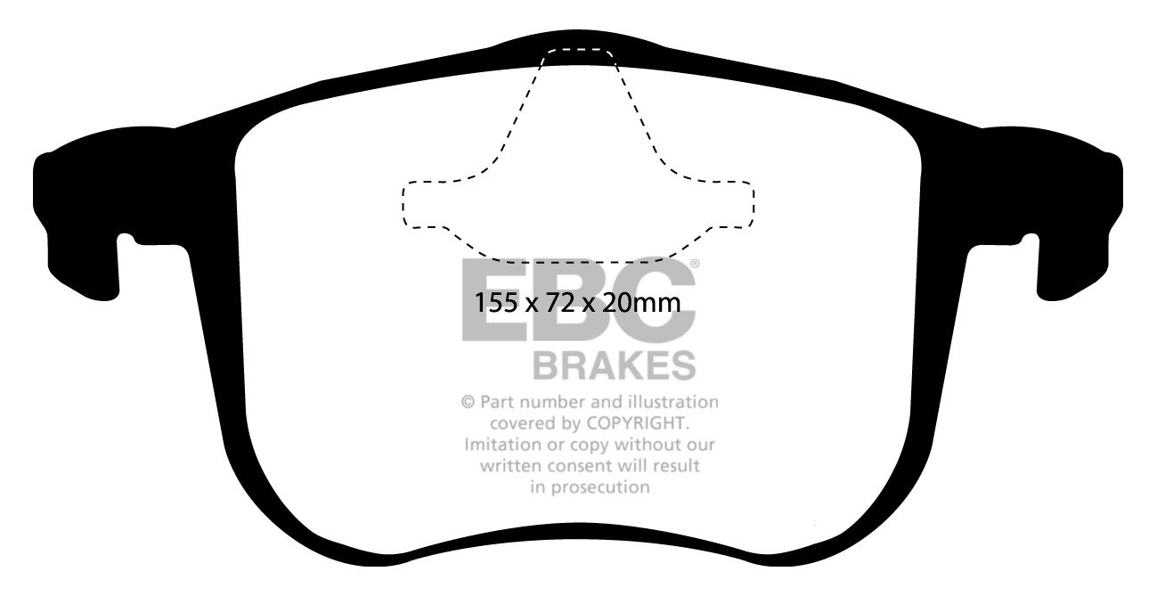 EBC Brakes SAAB 9-mrt 1.9 TD (150) 2004-.. Remblokken voorzijde