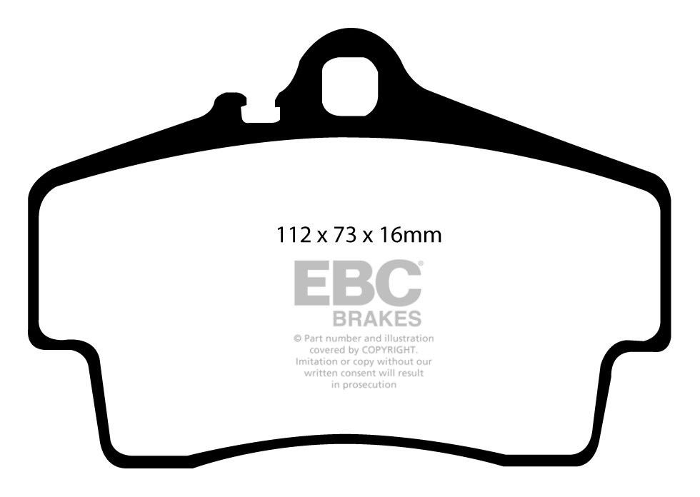 EBC Brakes PORSCHE Cayman (Cast Iron Discs only) 3.4 2005-2006 R