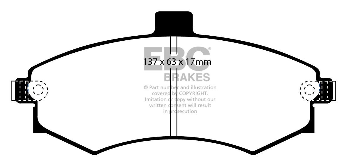 EBC Brakes HYUNDAI Matrix 1.5 TD 2002-.. Remblokken voorzijde gr