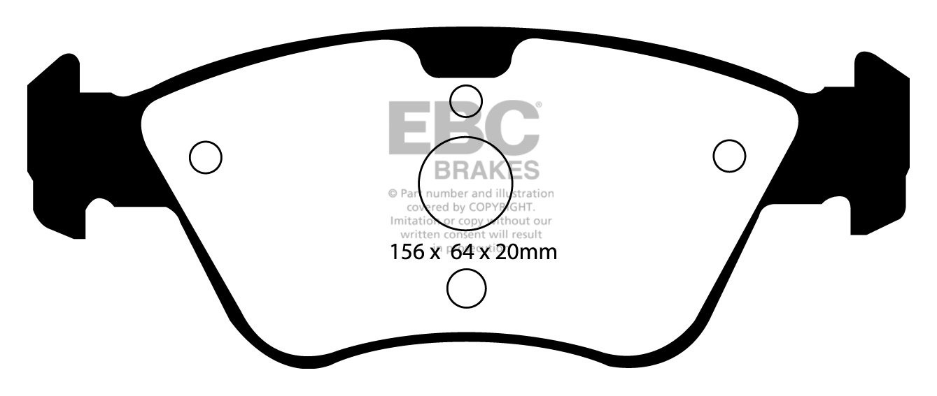 EBC Brakes MERCEDES CLK (C208) CLK200 Cabrio (2.0) 98-2002 Rembl