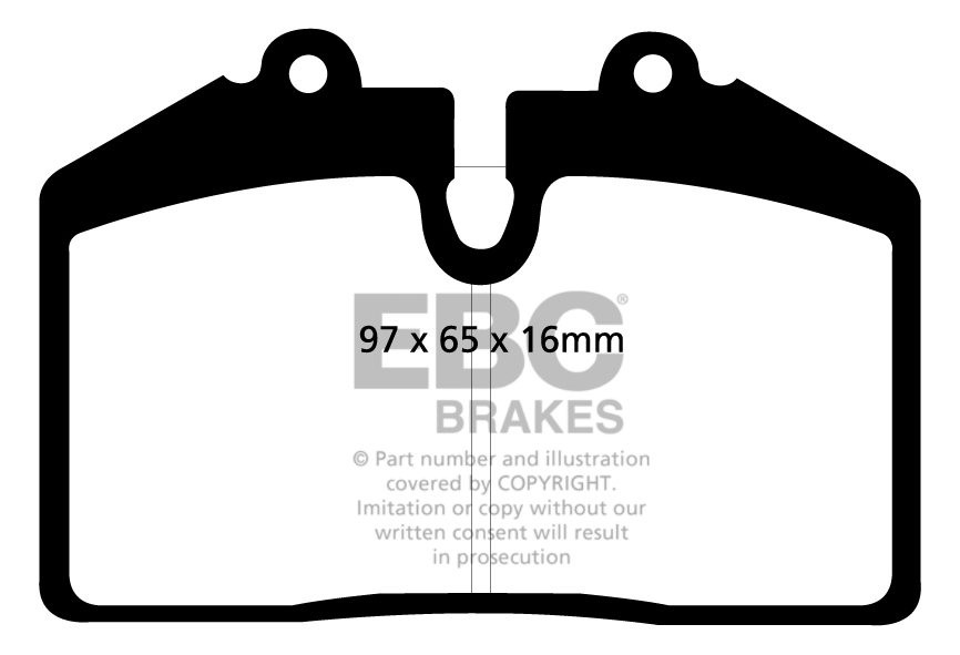 EBC Brakes DAIMLER Double Six 5.3 72-73 Remblokken achterzijde r