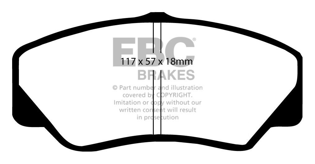 EBC Brakes FORD BEDRIJFSWAGEN Transit 100 SWB 86-91 Remblokken v