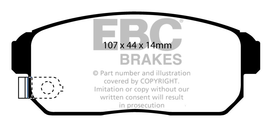 EBC Brakes TRIUMPH TR6 2.5 69-72 Remblokken voorzijde greenstuff