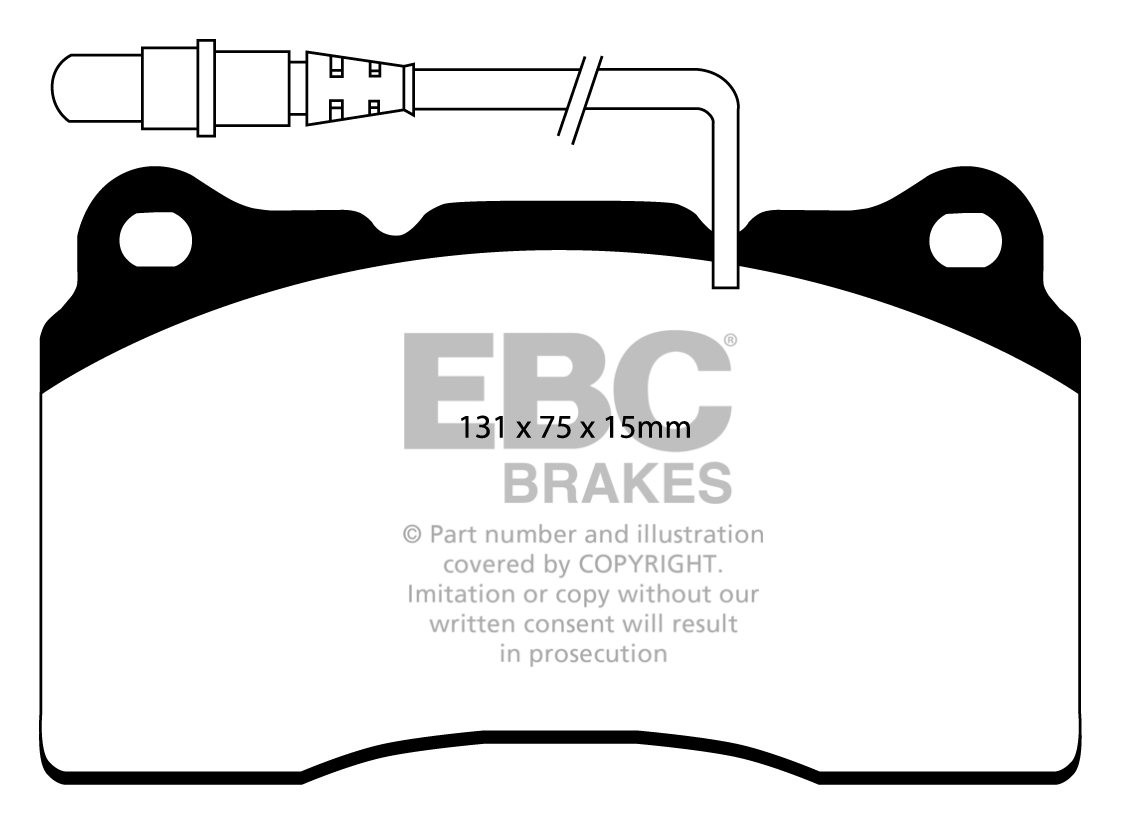 EBC Brakes PEUGEOT 607 3.0 2000-2004 Remblokken voorzijde greens