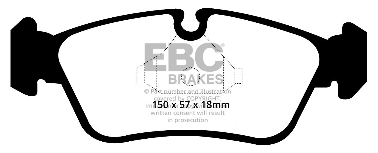 EBC Brakes BMW 316 1.6 (E90) 2007-.. Remblokken voorzijde