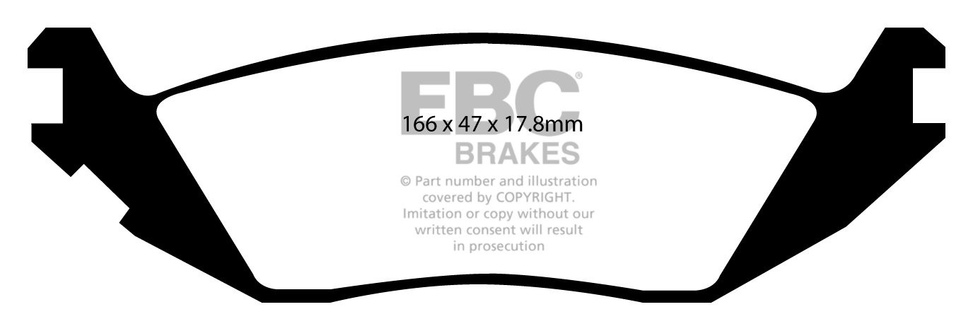 EBC Brakes DODGE (USA) Durango 5.7 2003-2006 Remblokken achterzi