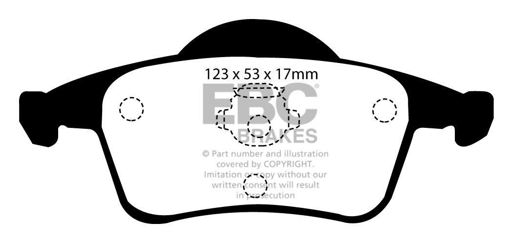 EBC Brakes VOLVO S80 2.4 TD 2004-2006 Remblokken achterzijde