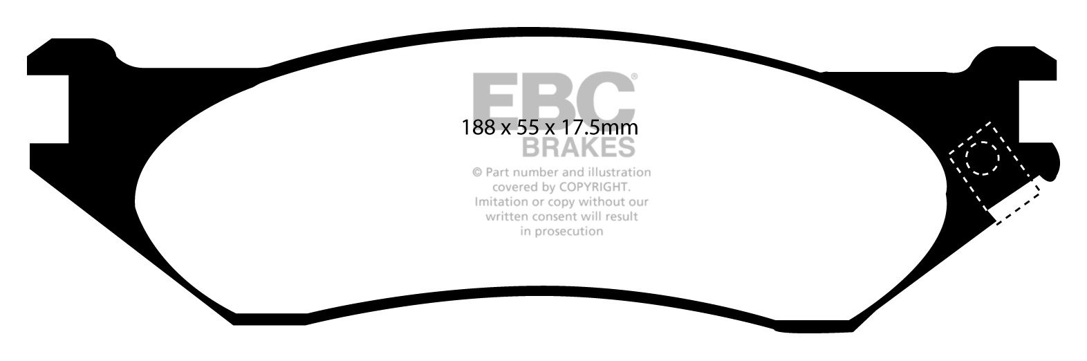 EBC Brakes LINCOLN Navigator 5.4 2000-2002 Remblokken voorzijde