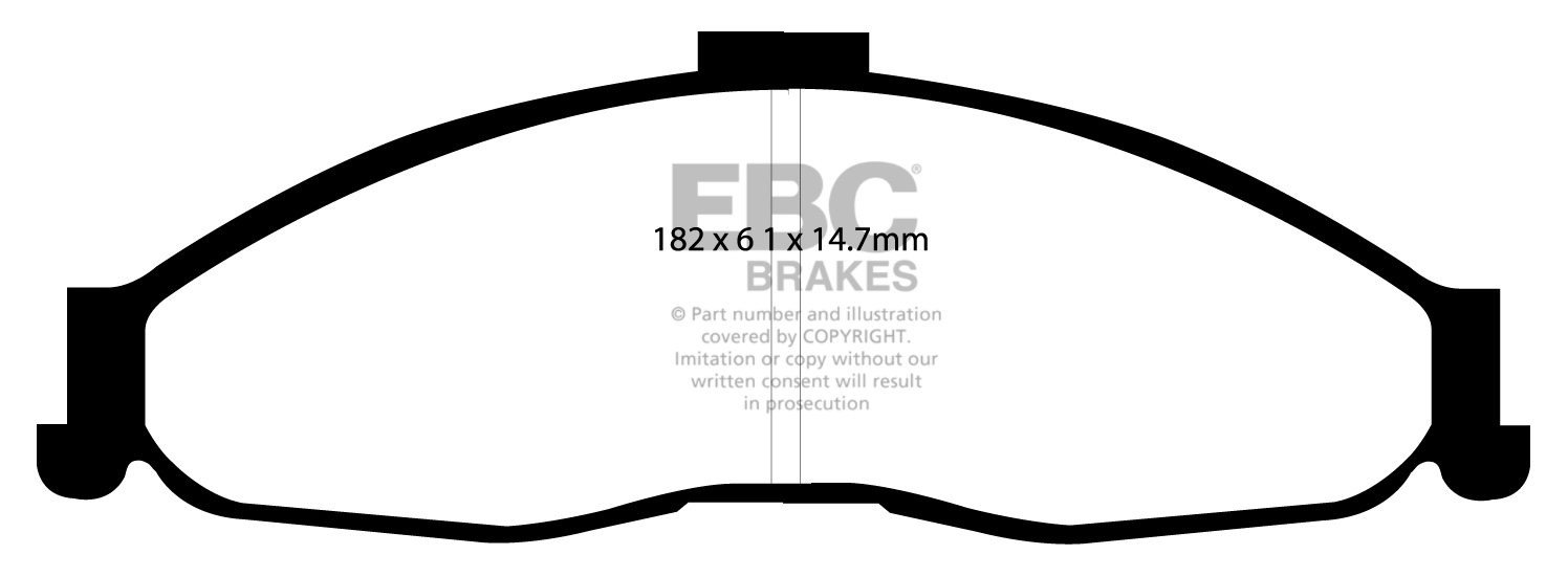EBC Brakes PONTIAC Firebird 3.8 98-2002 Remblokken voorzijde