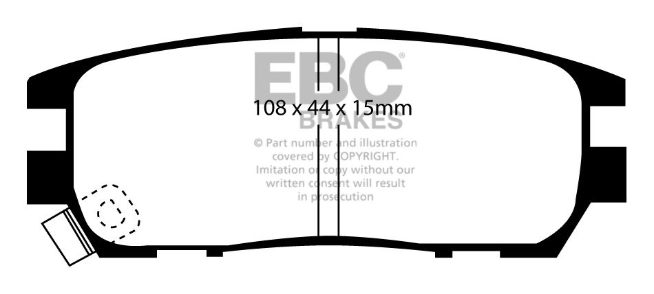 EBC Brakes MITSUBISHI Pajero 2.8 TD (V46) 93-2000 Remblokken ach