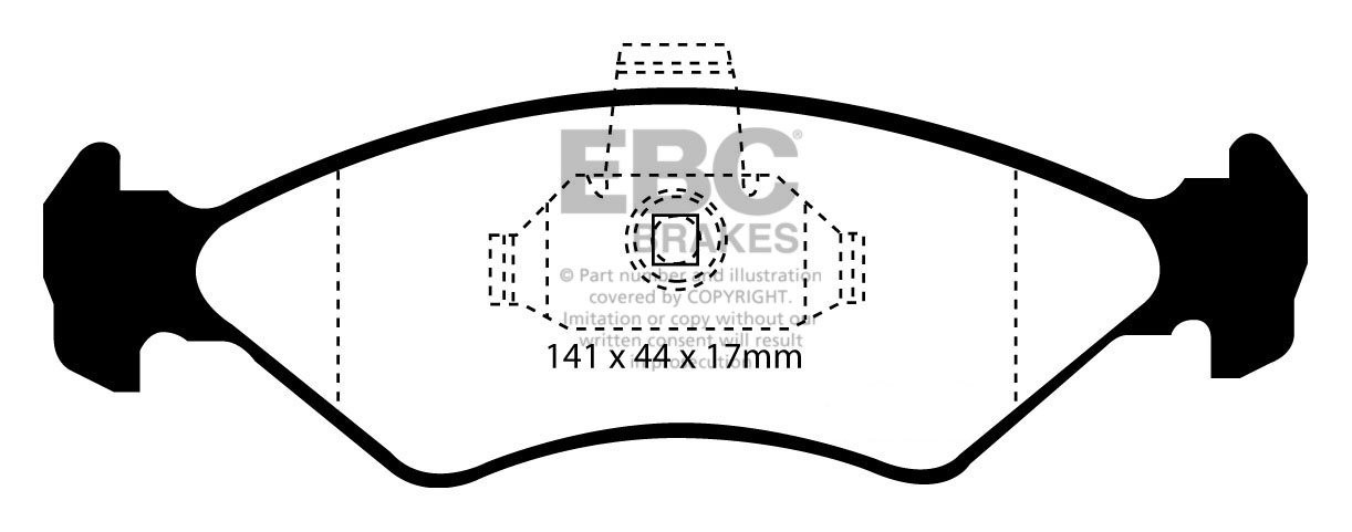 EBC Brakes FORD BEDRIJFSWAGEN Fiesta 1.8 D 96-99 Remblokken voor