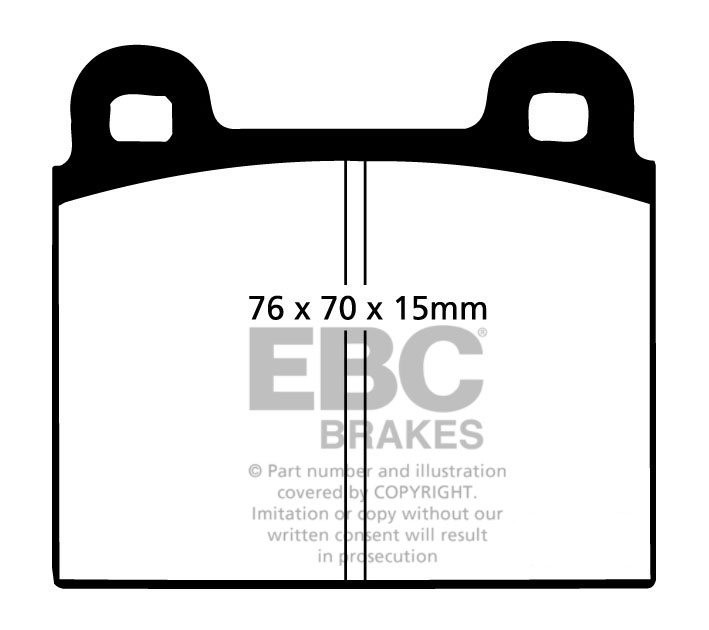 EBC Brakes OPEL Admiral 2.6 64-65 Remblokken voorzijde greenstuf