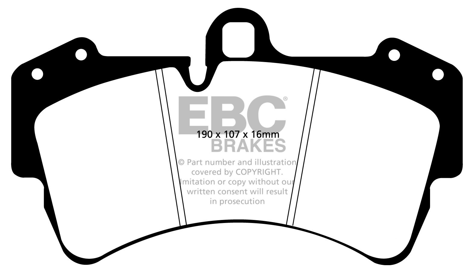 EBC Brakes PORSCHE Cayenne 4.5 (350mm) 2003-2007 Remblokken voor