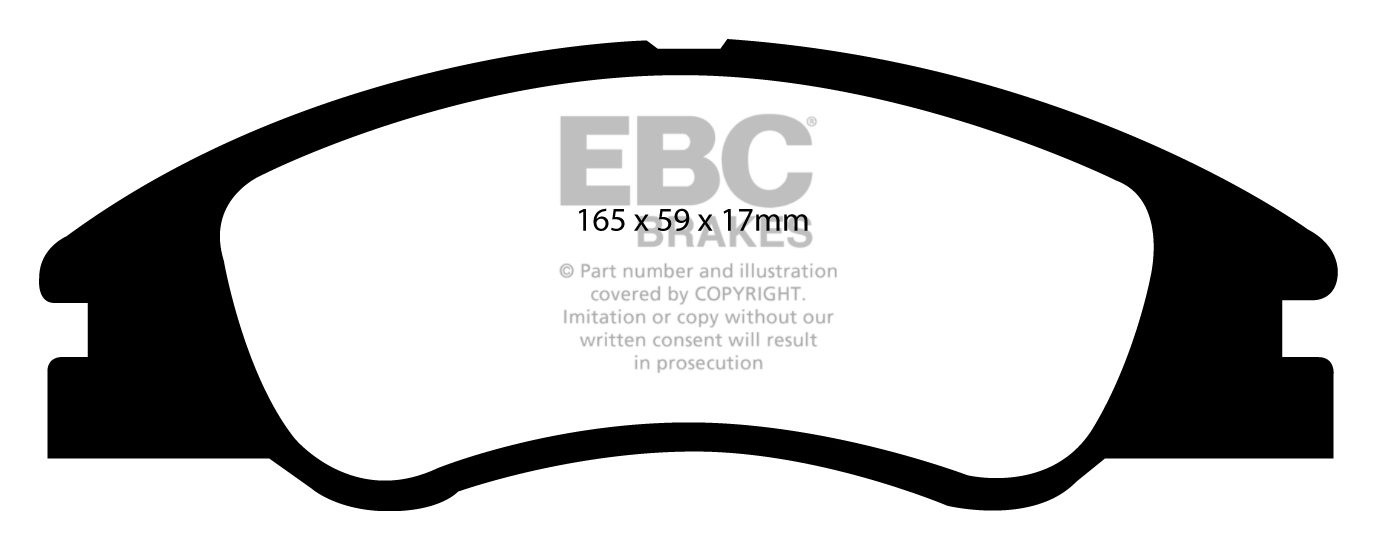 EBC Brakes KIA Cerato 1.6 2004-2009 Remblokken voorzijde greenst