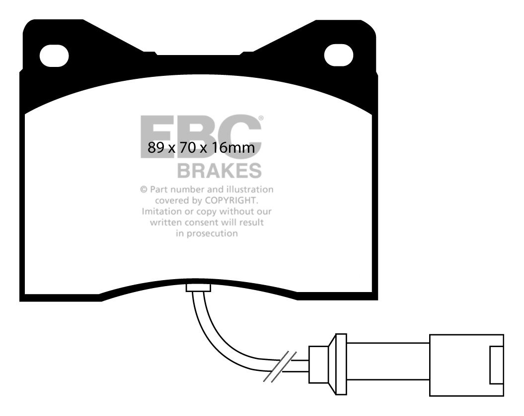 EBC Brakes AC Cobra 4.9 90-97 Remblokken voorzijde yellowstuff